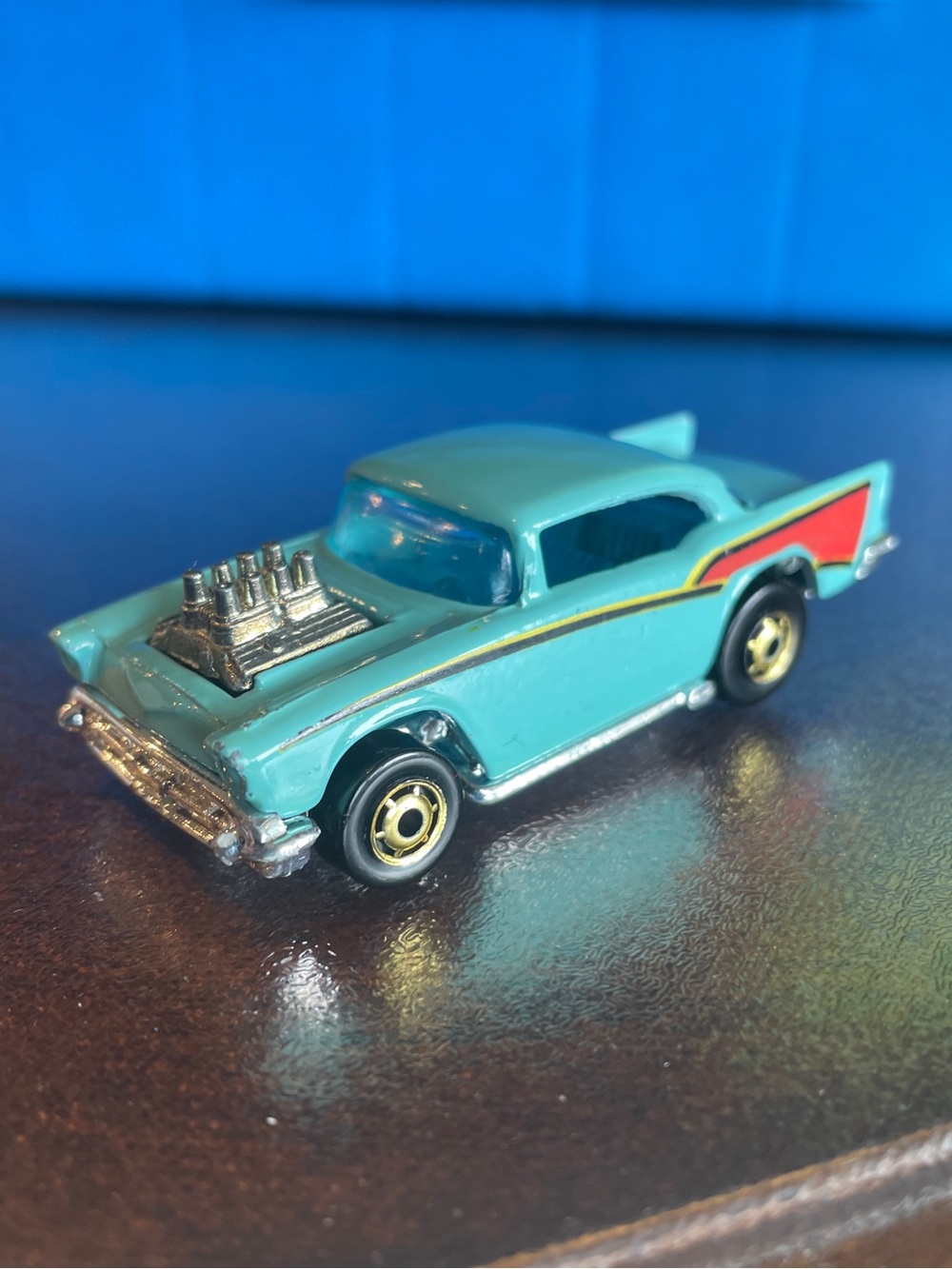 Vintage Hot Wheels '57 Chevy - Turquoise Mattel 1976